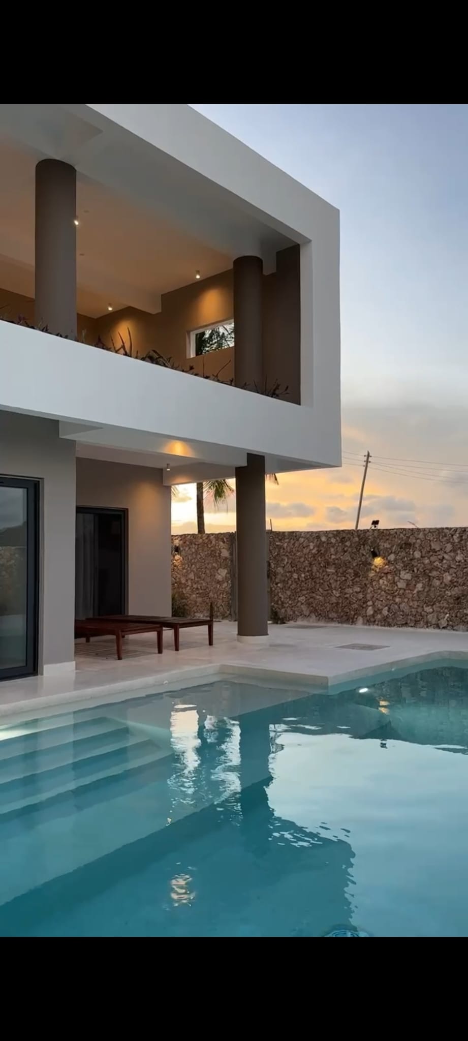 Architectural identity at twilight